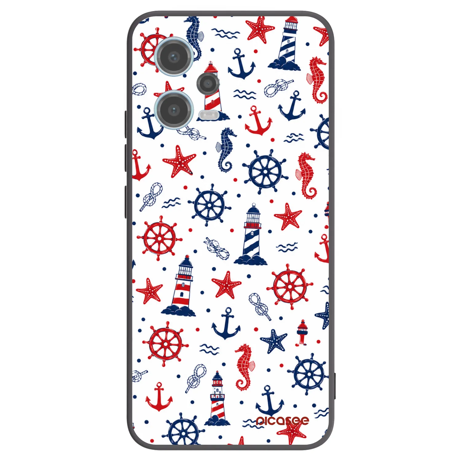 Picasee crna silikonska maskica za Xiaomi Redmi Note 12 5G - Sailor Vibes