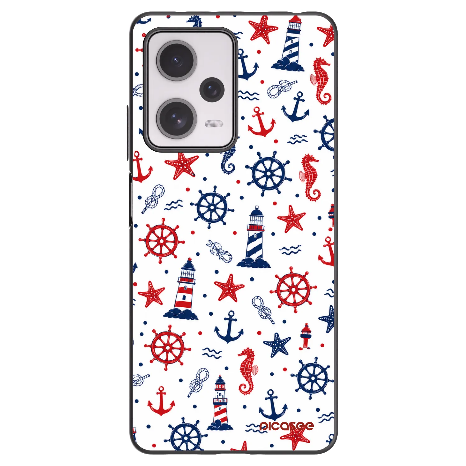 Picasee crna silikonska maskica za Xiaomi Redmi Note 12 Pro+ 5G - Sailor Vibes