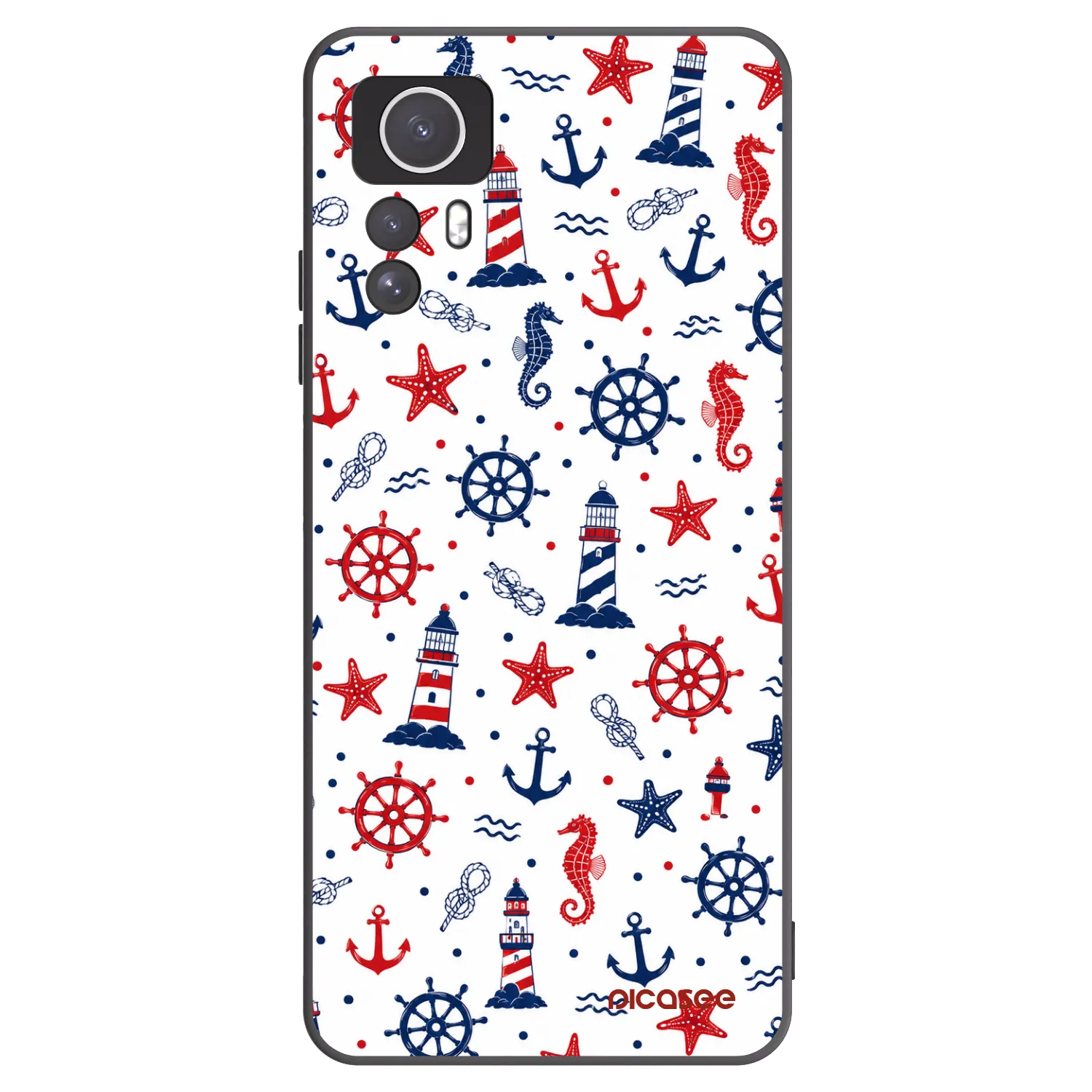 Picasee crna silikonska maskica za Xiaomi Redmi Note 12S - Sailor Vibes