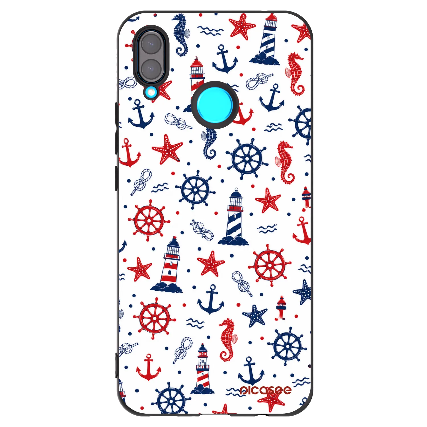 Picasee crna silikonska maskica za Huawei Nova 3i - Sailor Vibes