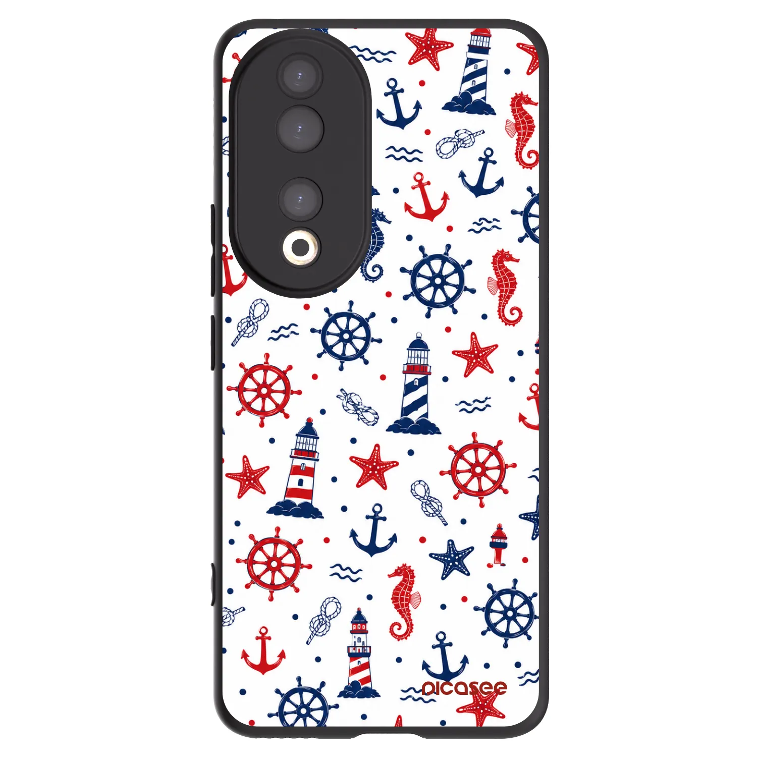 Picasee crna silikonska maskica za Honor 90 5G - Sailor Vibes