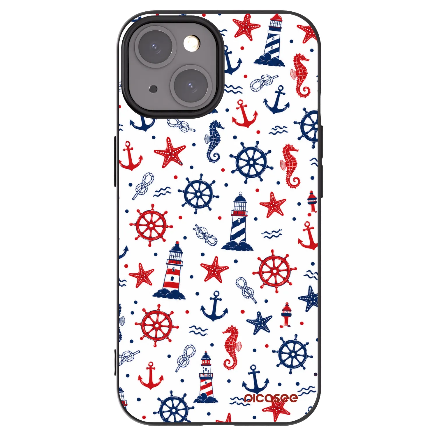 Picasee crna silikonska maskica za Apple iPhone 15 - Sailor Vibes