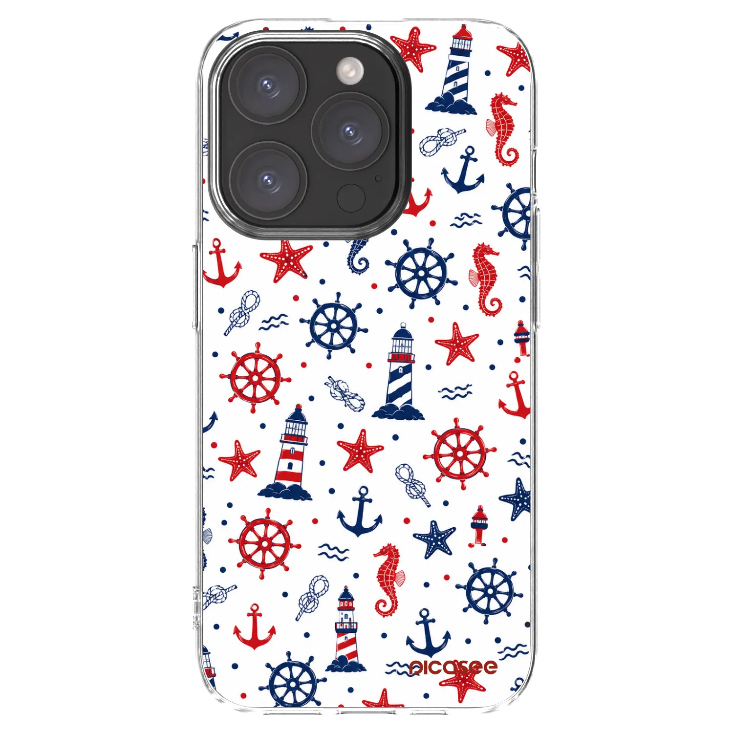 Picasee silikonska prozirna maskica za Apple iPhone 15 Pro - Sailor Vibes