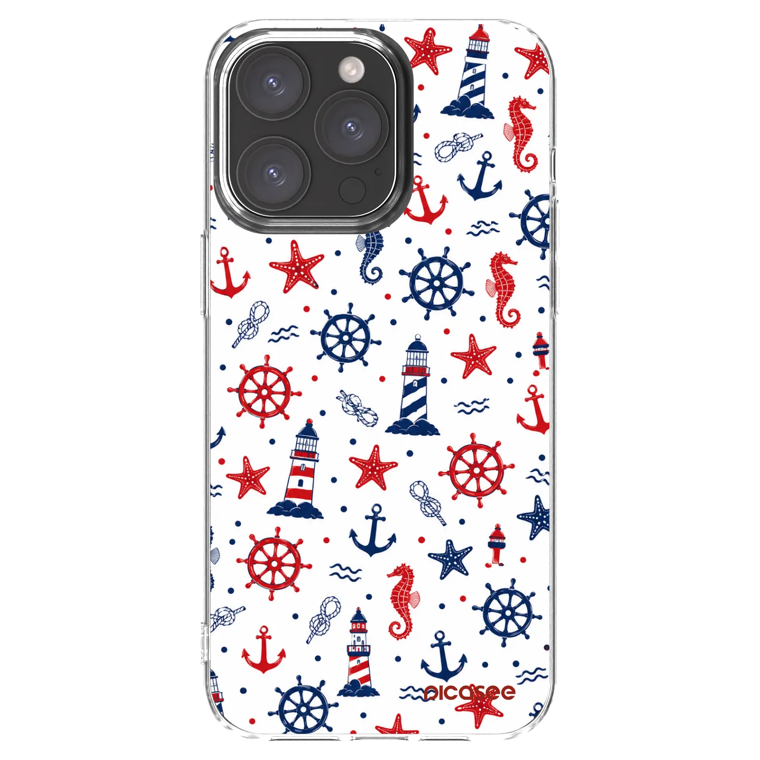 Picasee silikonska prozirna maskica za Apple iPhone 15 Pro Max - Sailor Vibes