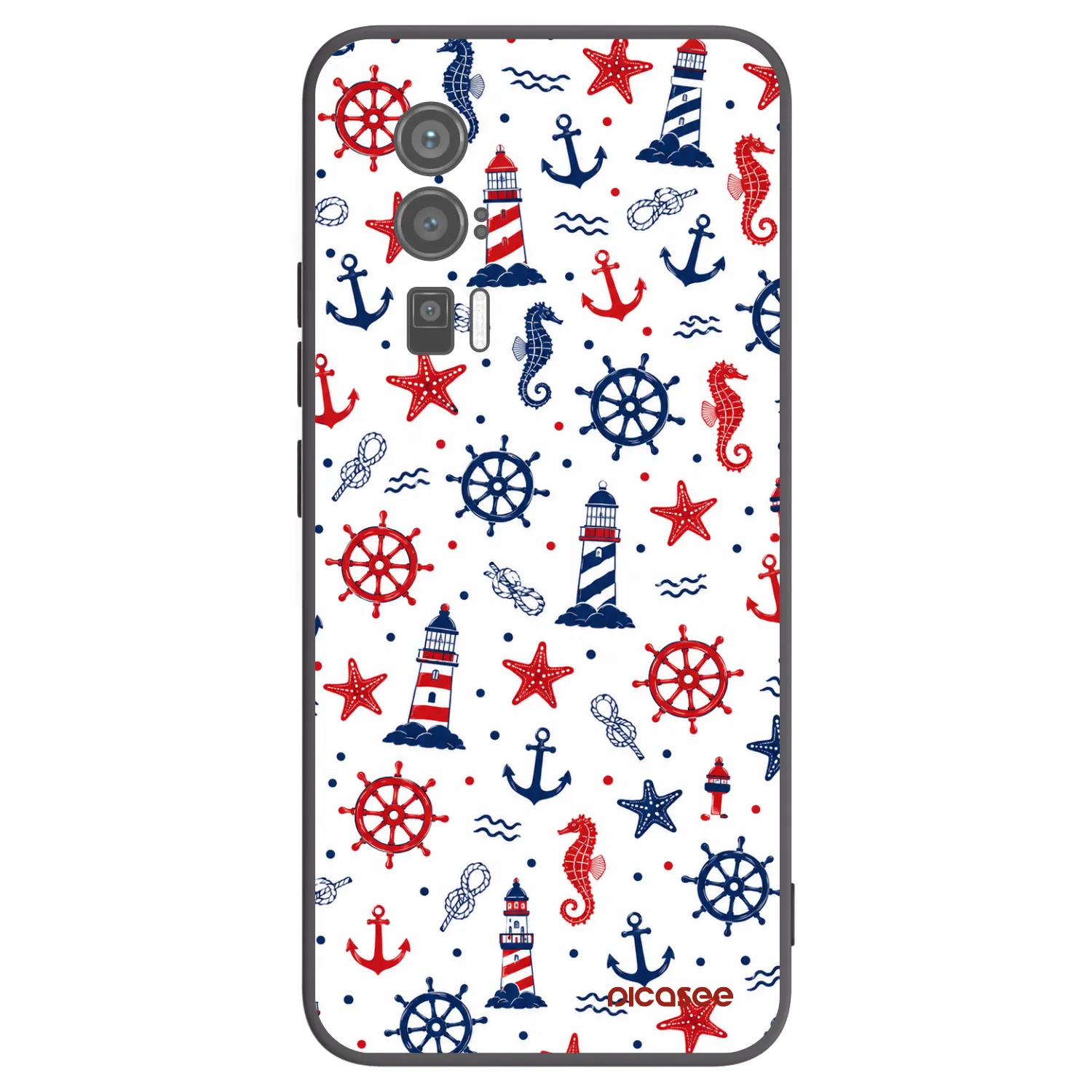 Picasee crna silikonska maskica za Xiaomi Poco F5 Pro 5G - Sailor Vibes