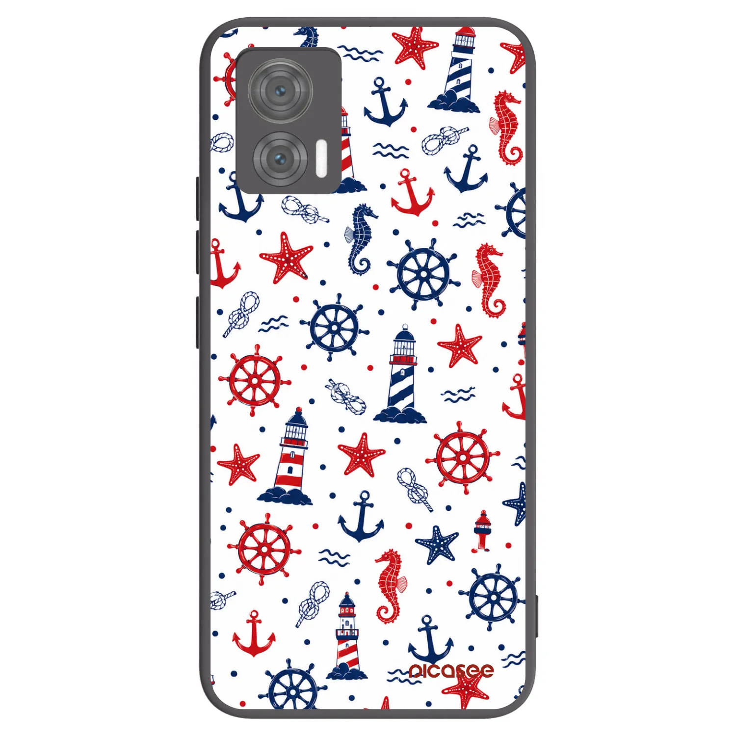 Picasee crna silikonska maskica za Motorola Edge 30 Neo - Sailor Vibes