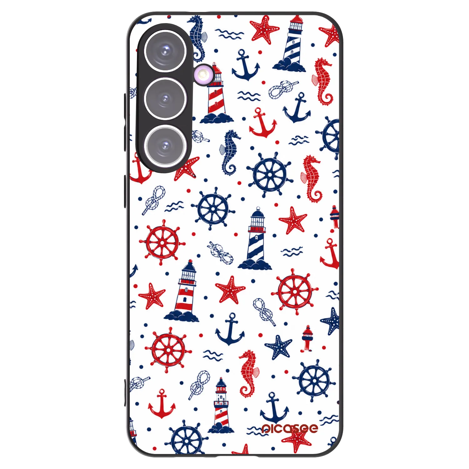 Picasee crna silikonska maskica za Samsung Galaxy S24+ S926B 5G - Sailor Vibes