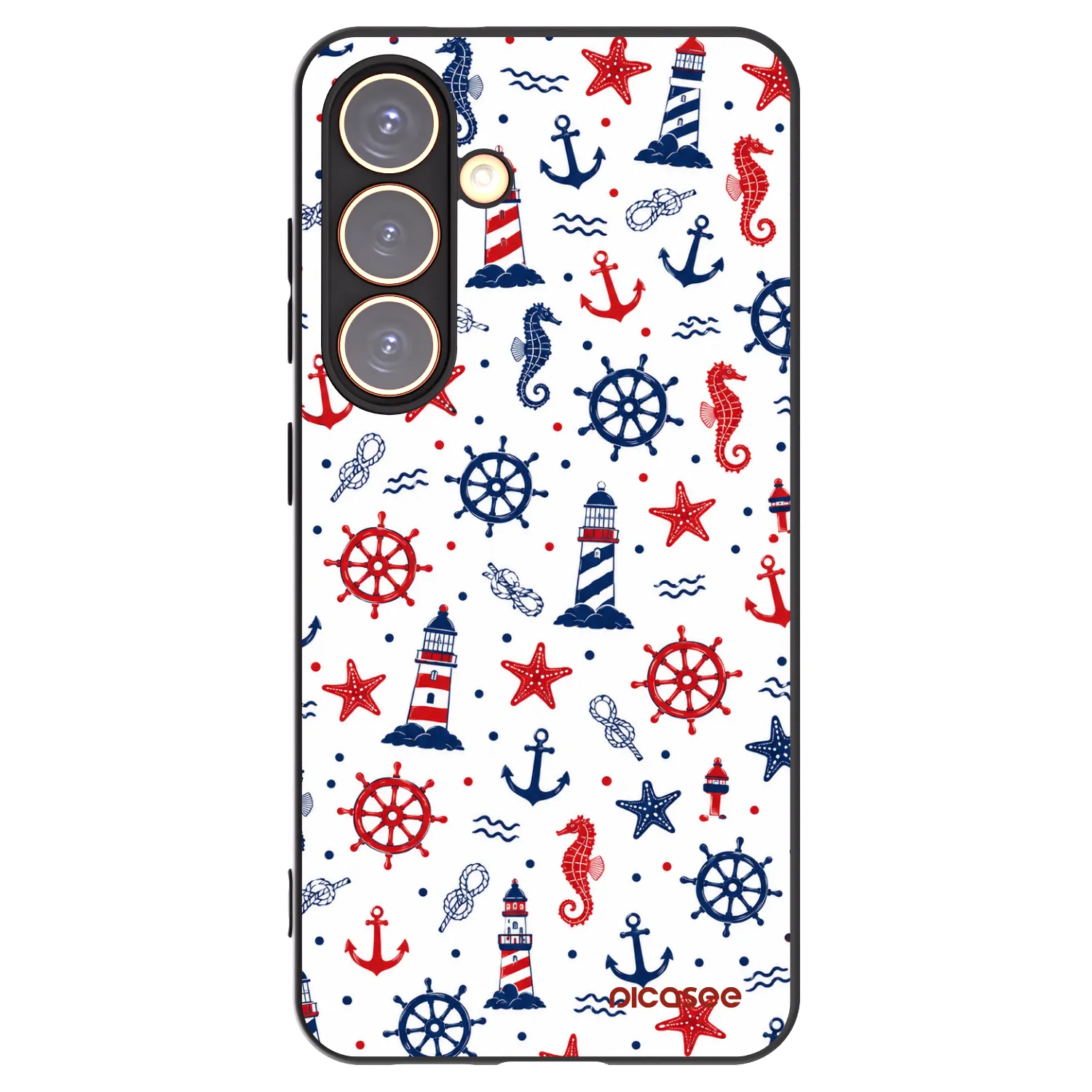 Picasee crna silikonska maskica za Samsung Galaxy S24 S921B 5G - Sailor Vibes