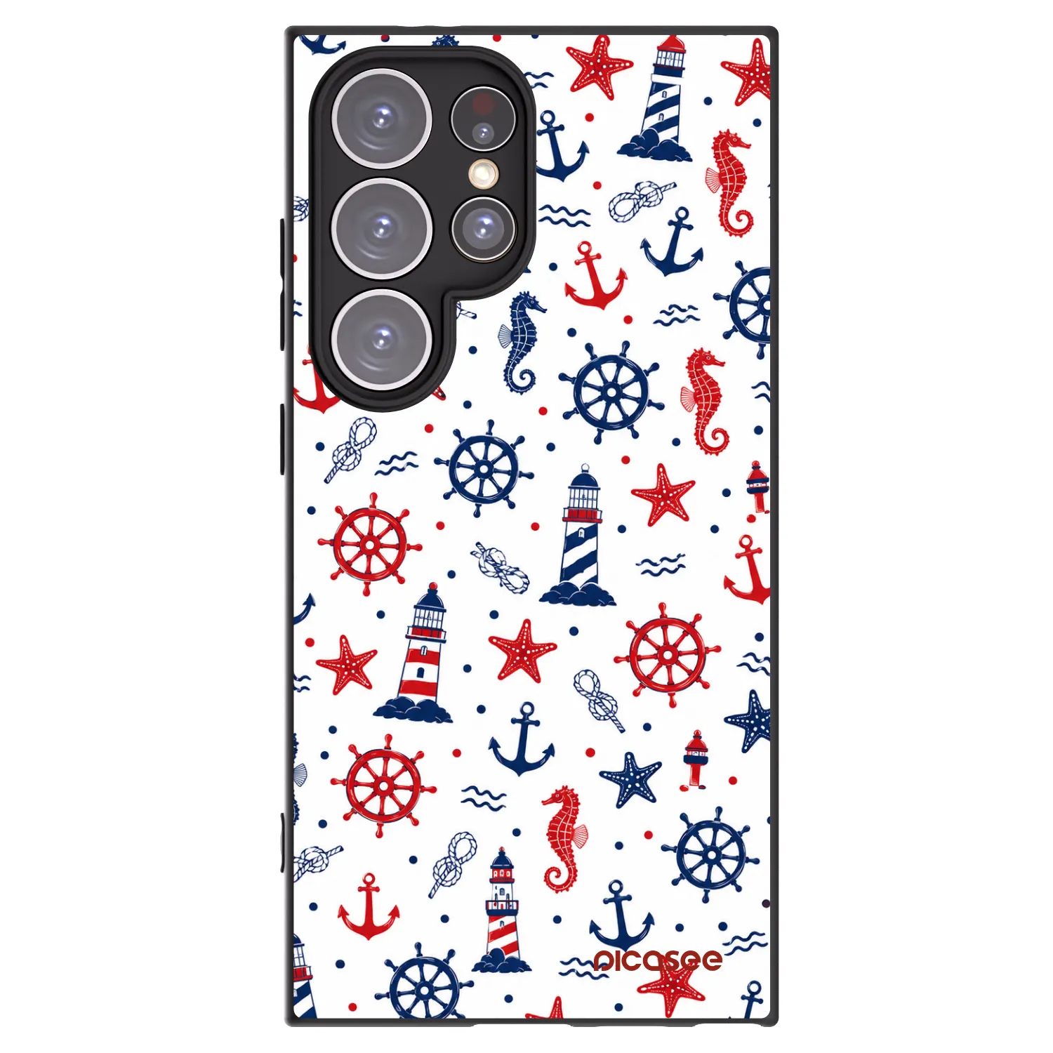 Picasee crna silikonska maskica za Samsung Galaxy S24 Ultra S928B 5G - Sailor Vibes