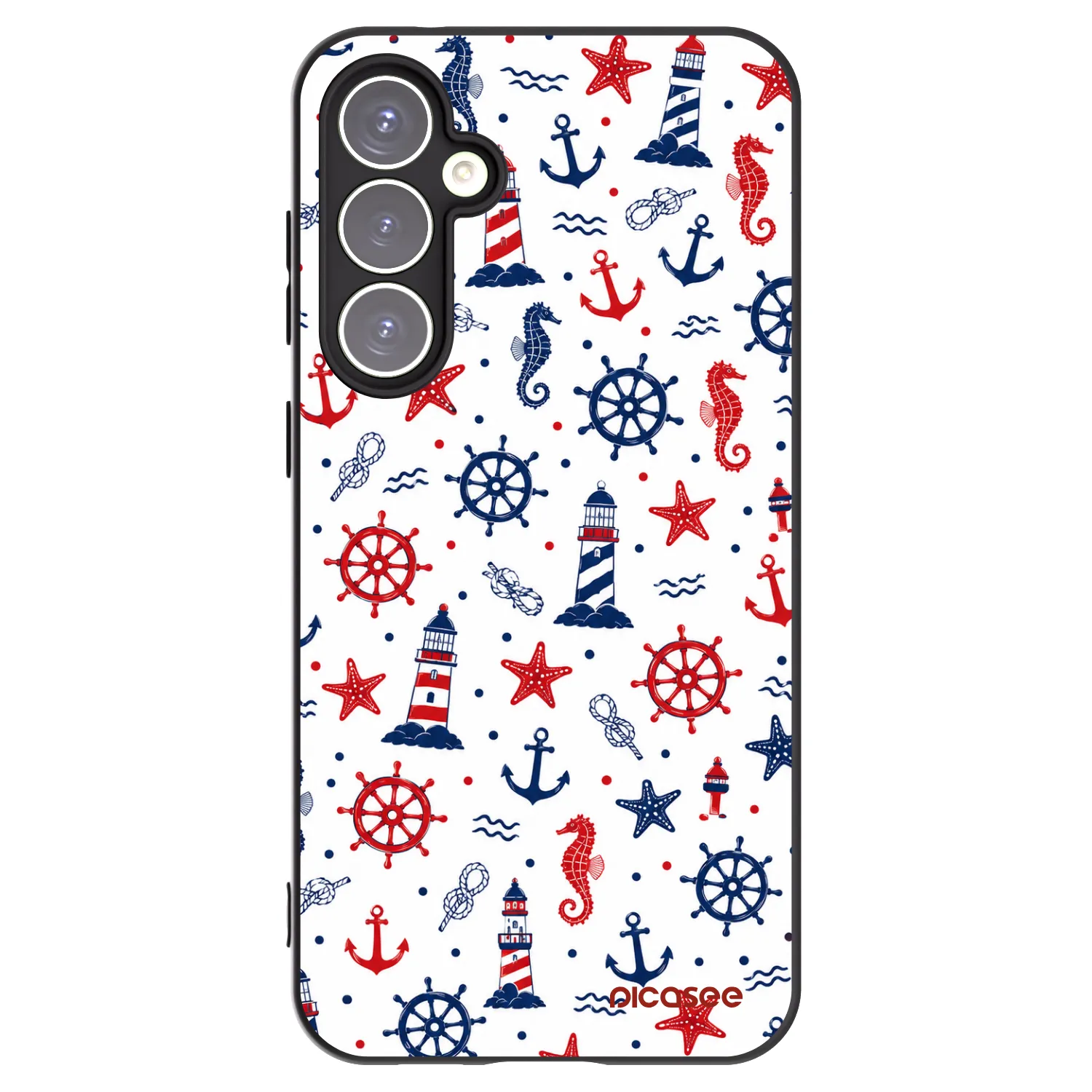 Picasee crna silikonska maskica za Samsung Galaxy S23 FE S711B - Sailor Vibes