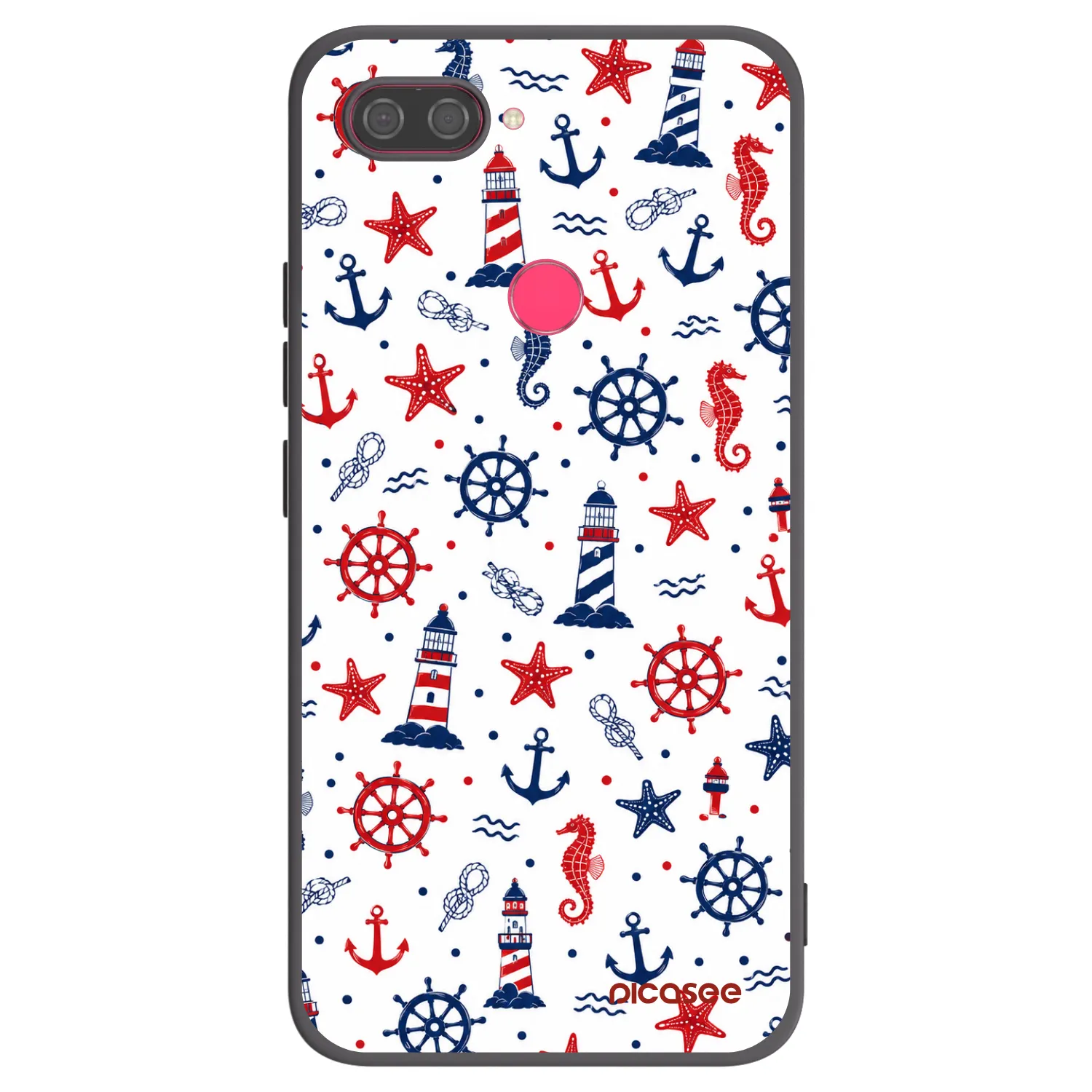 Picasee crna silikonska maskica za Xiaomi Mi 8 Lite - Sailor Vibes