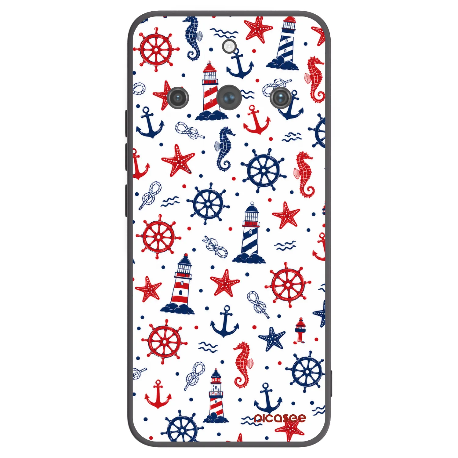 Picasee crna silikonska maskica za Realme 11 Pro+ - Sailor Vibes