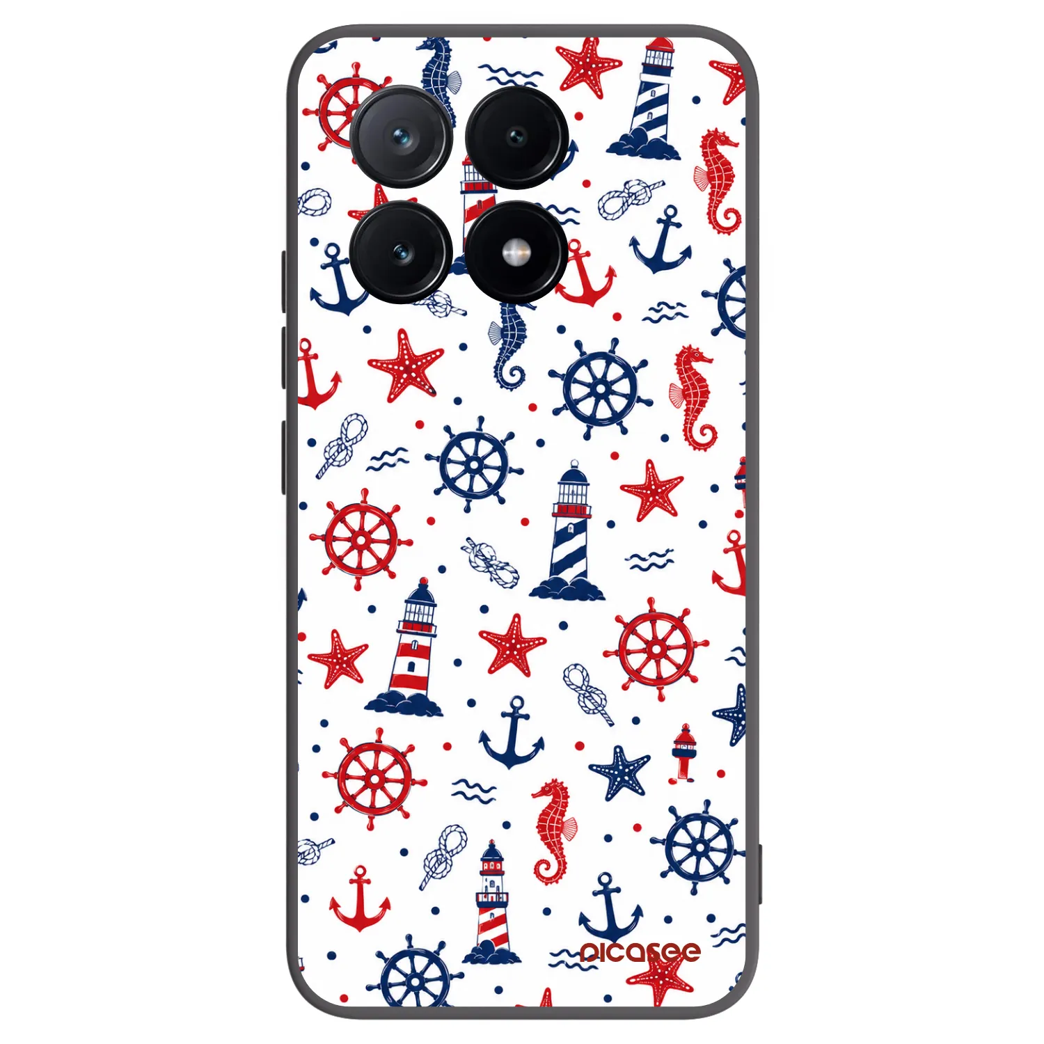 Picasee crna silikonska maskica za Xiaomi Poco X6 Pro - Sailor Vibes