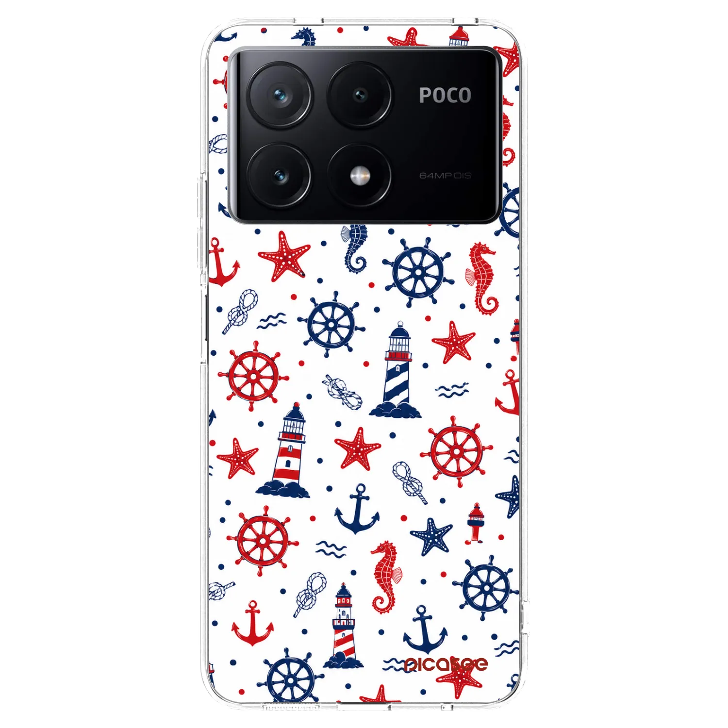 Picasee silikonska prozirna maskica za Xiaomi Poco X6 Pro - Sailor Vibes