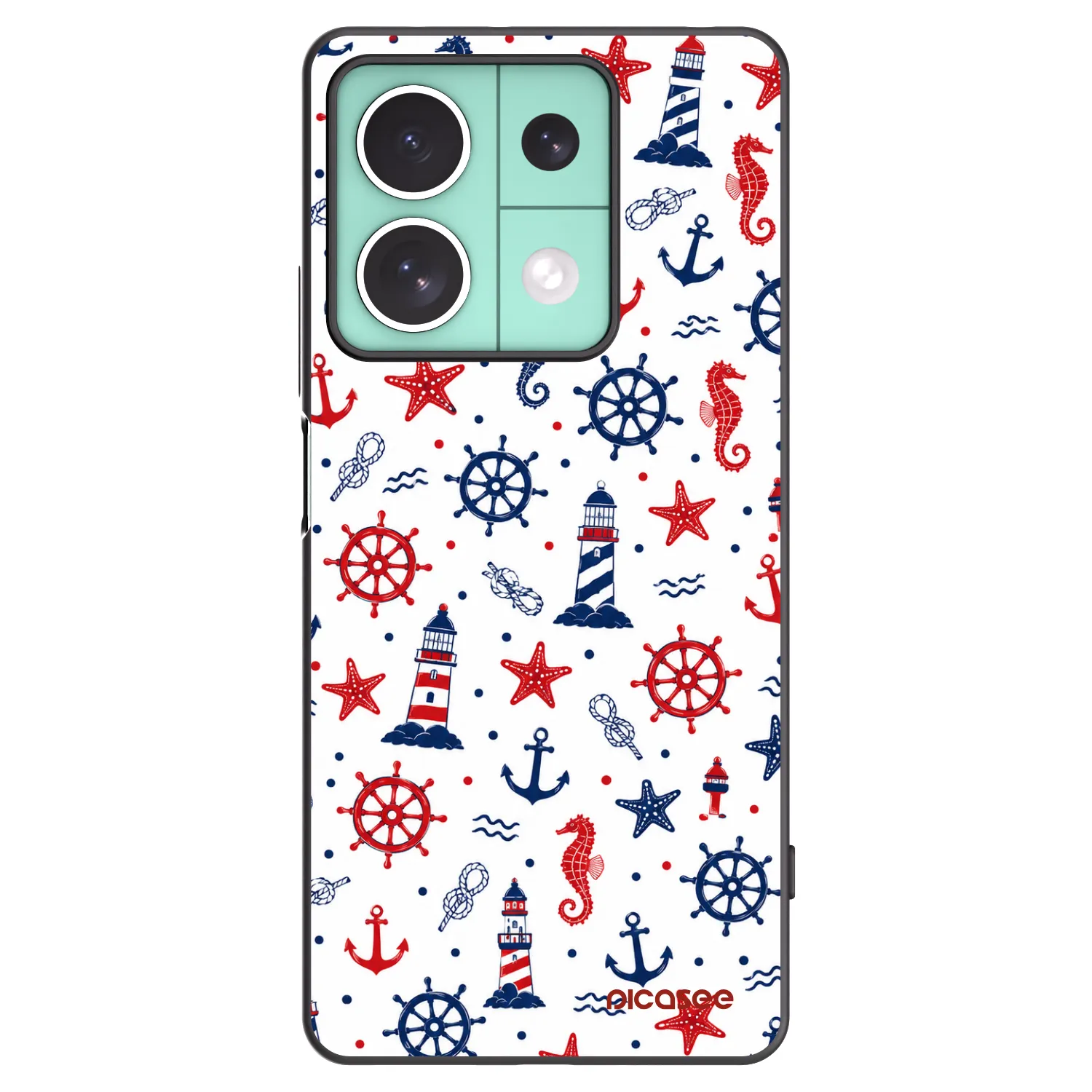 Picasee crna silikonska maskica za Xiaomi Redmi Note 13 5G - Sailor Vibes