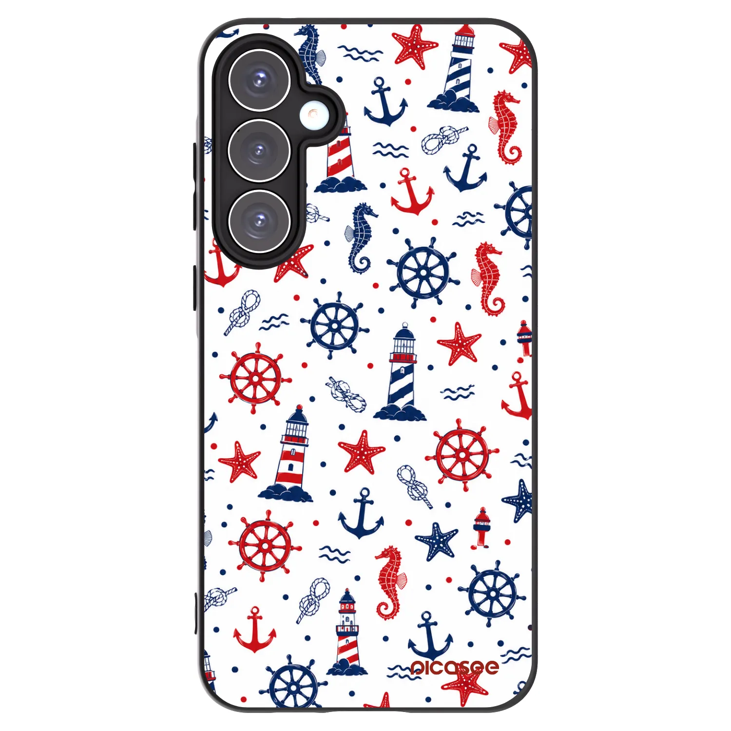 Picasee crna silikonska maskica za Samsung Galaxy A55 5G A556B - Sailor Vibes