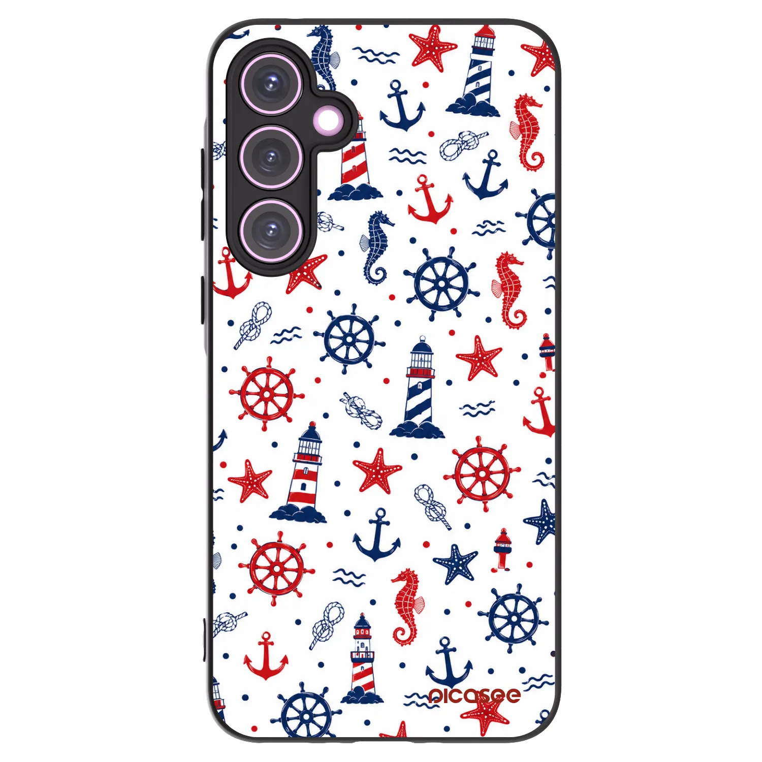 Picasee crna silikonska maskica za Samsung Galaxy A35 5G A356B - Sailor Vibes