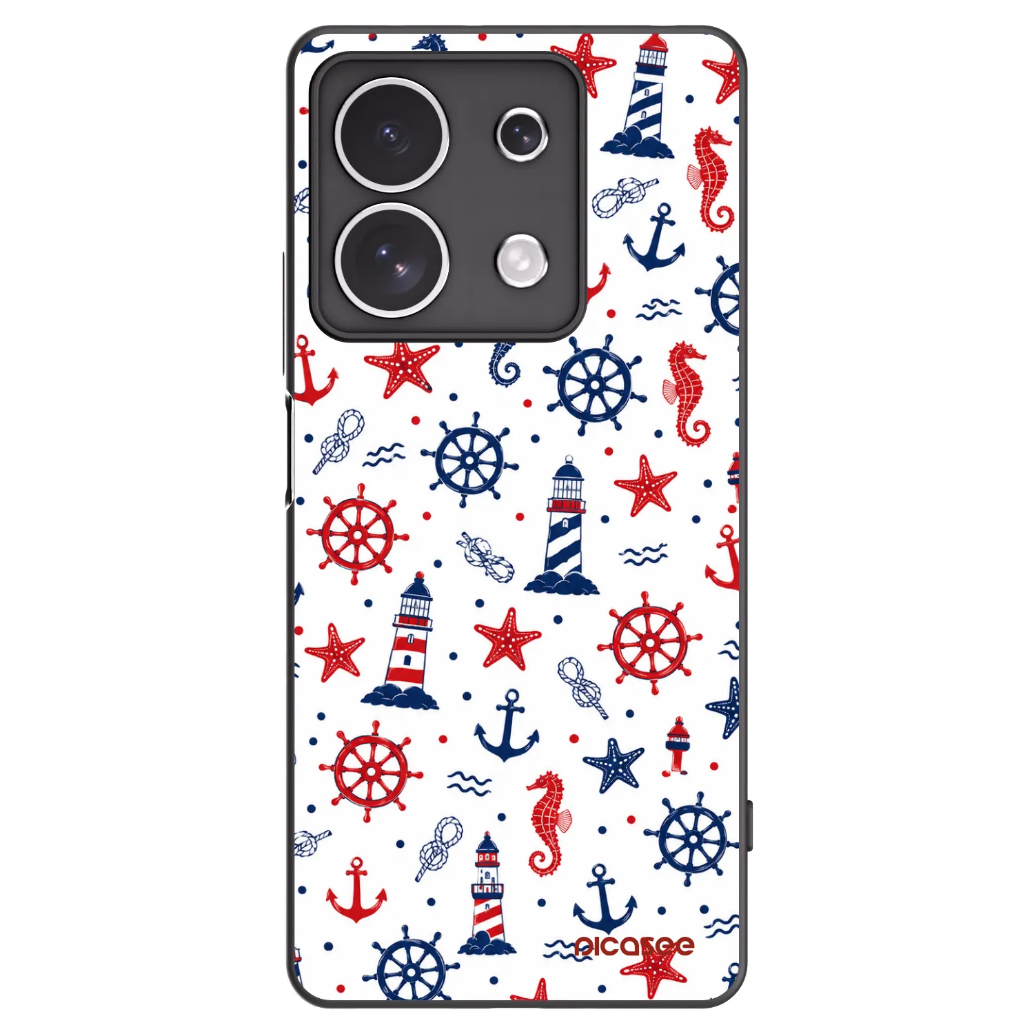 Picasee crna silikonska maskica za Xiaomi Redmi Note 13 4G - Sailor Vibes