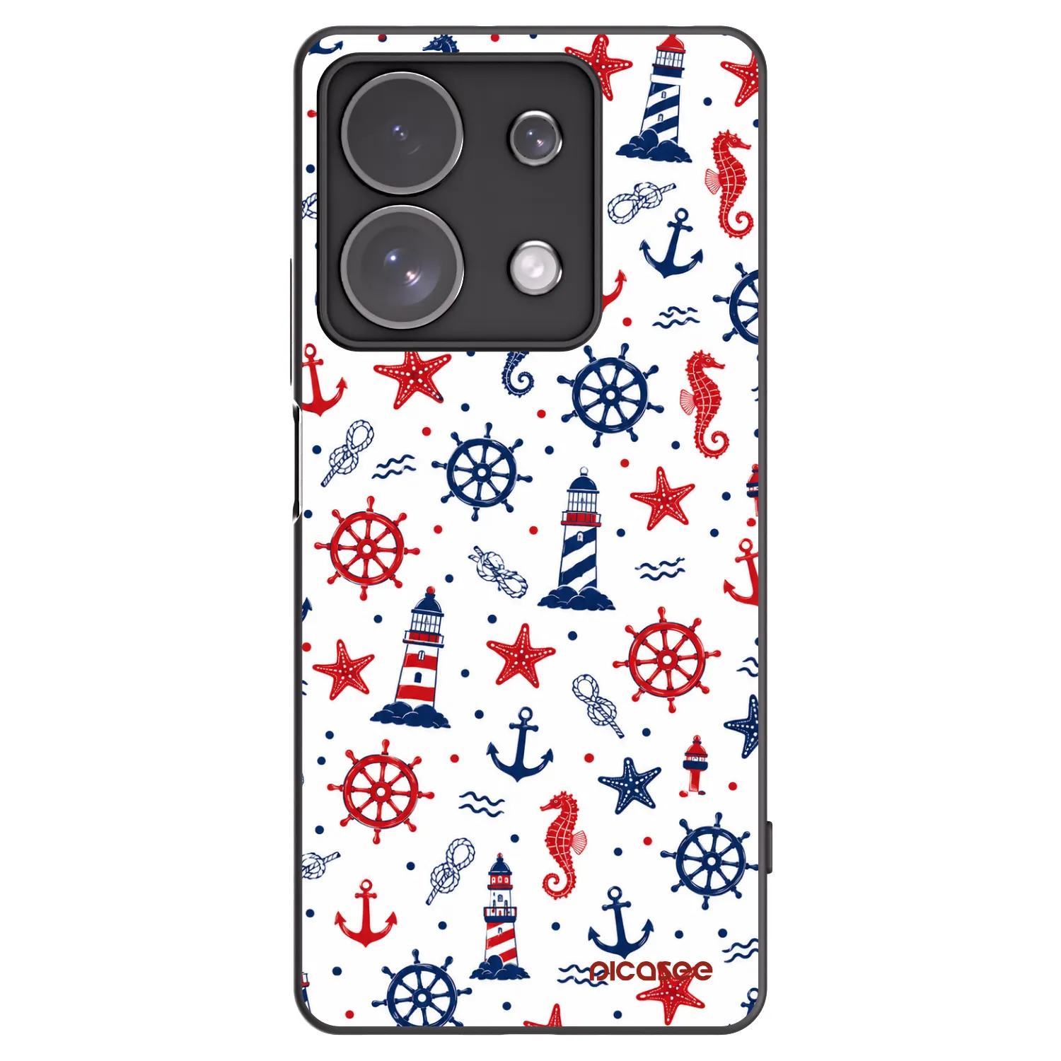 Picasee crna silikonska maskica za Xiaomi Redmi Note 13 Pro 4G - Sailor Vibes