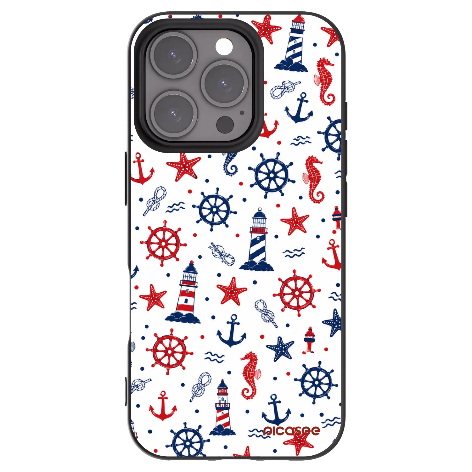 Picasee crna silikonska maskica za Apple iPhone 16 Pro - Sailor Vibes