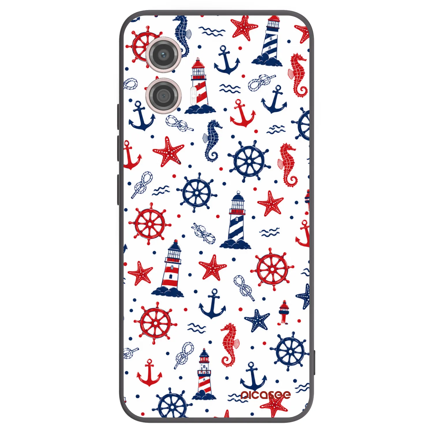 Picasee crna silikonska maskica za Motorola Moto G53 5G - Sailor Vibes