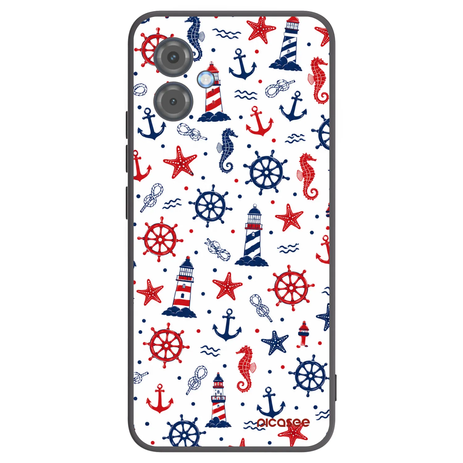 Picasee crna silikonska maskica za Motorola Moto G14 - Sailor Vibes
