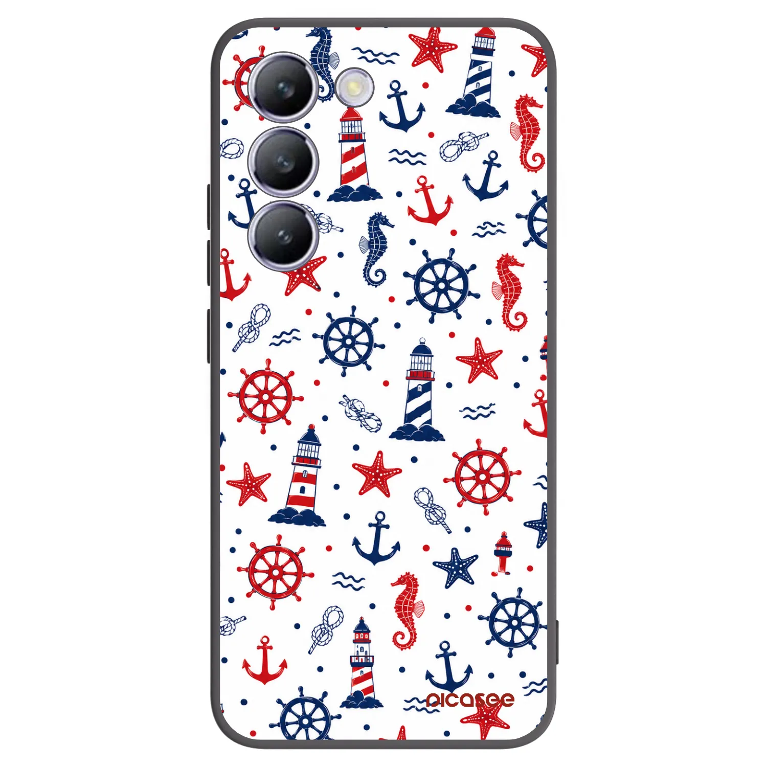 Picasee crna silikonska maskica za Vivo V40 SE 5G - Sailor Vibes