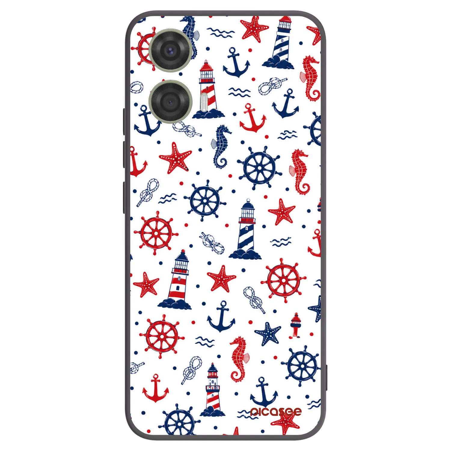 Picasee crna silikonska maskica za Motorola Moto G24 - Sailor Vibes