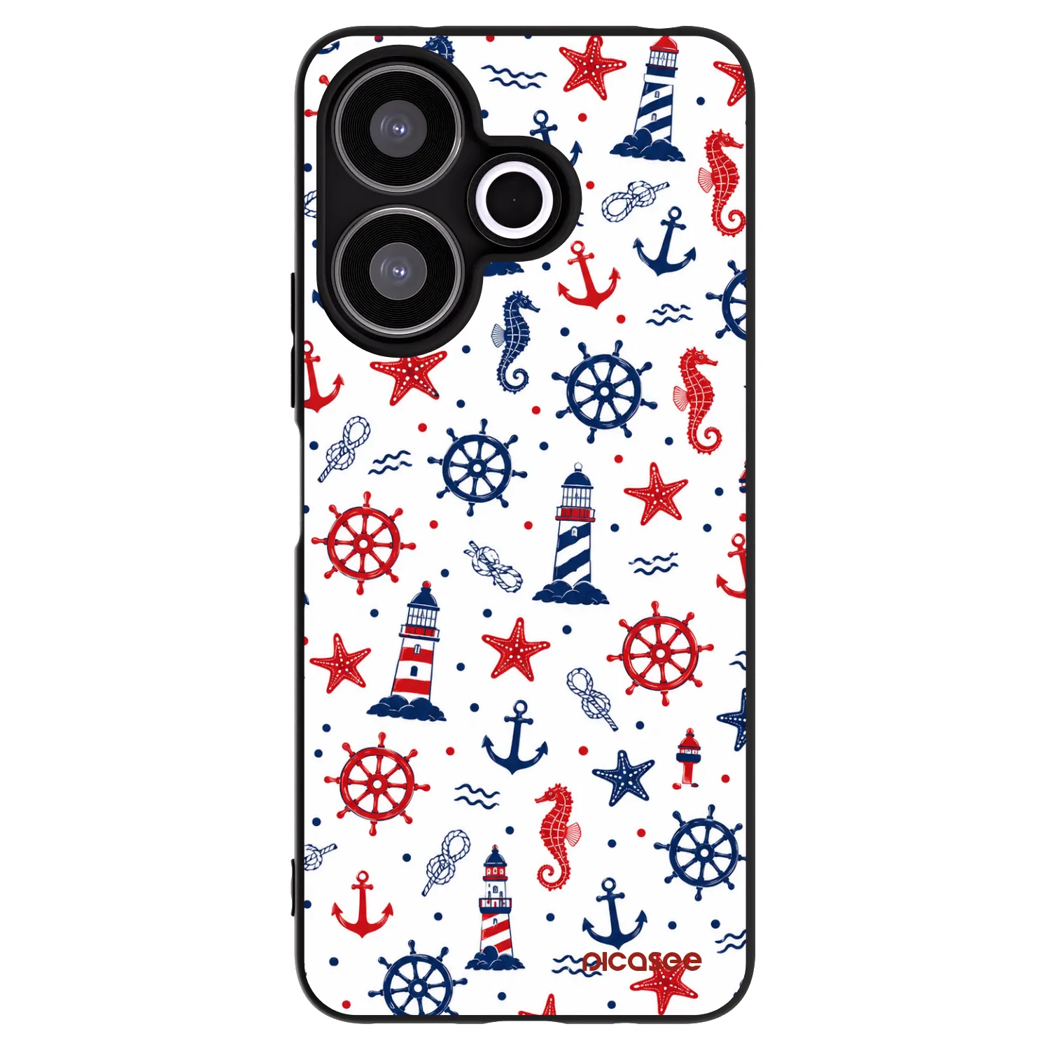 Picasee crna silikonska maskica za Xiaomi Redmi 13 4G - Sailor Vibes