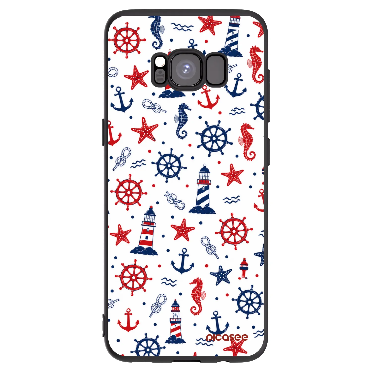Picasee crna silikonska maskica za Samsung Galaxy S8 G950F - Sailor Vibes