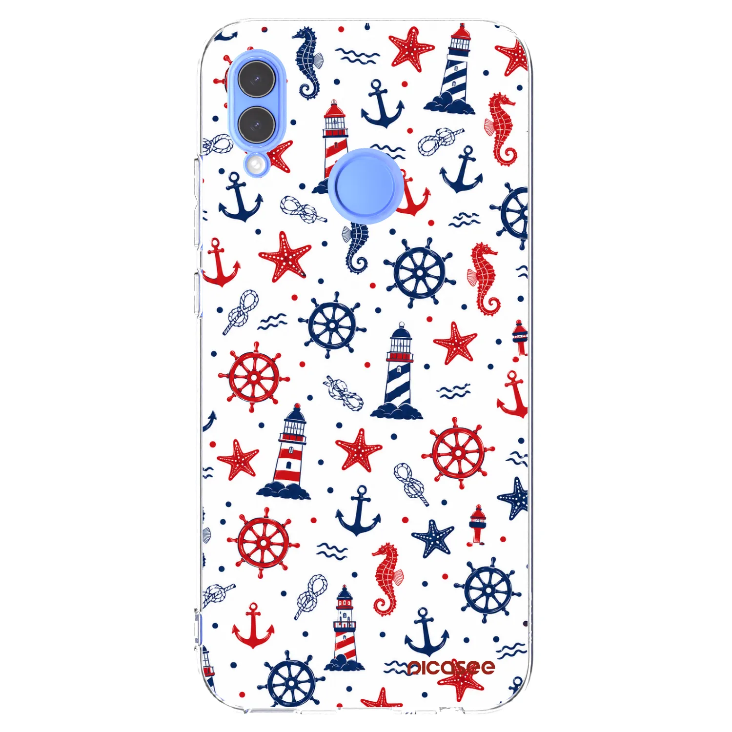 Picasee silikonska prozirna maskica za Huawei P Smart 2019 - Sailor Vibes