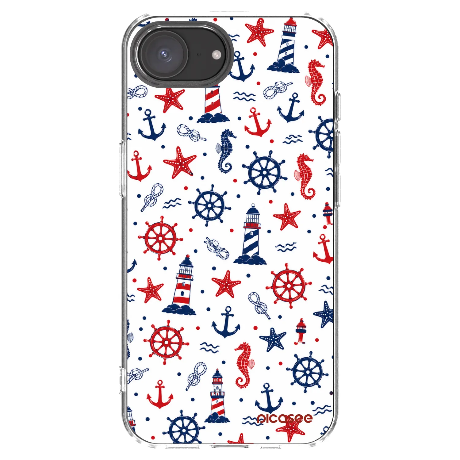 Picasee silikonska prozirna maskica za Apple iPhone 16e - Sailor Vibes