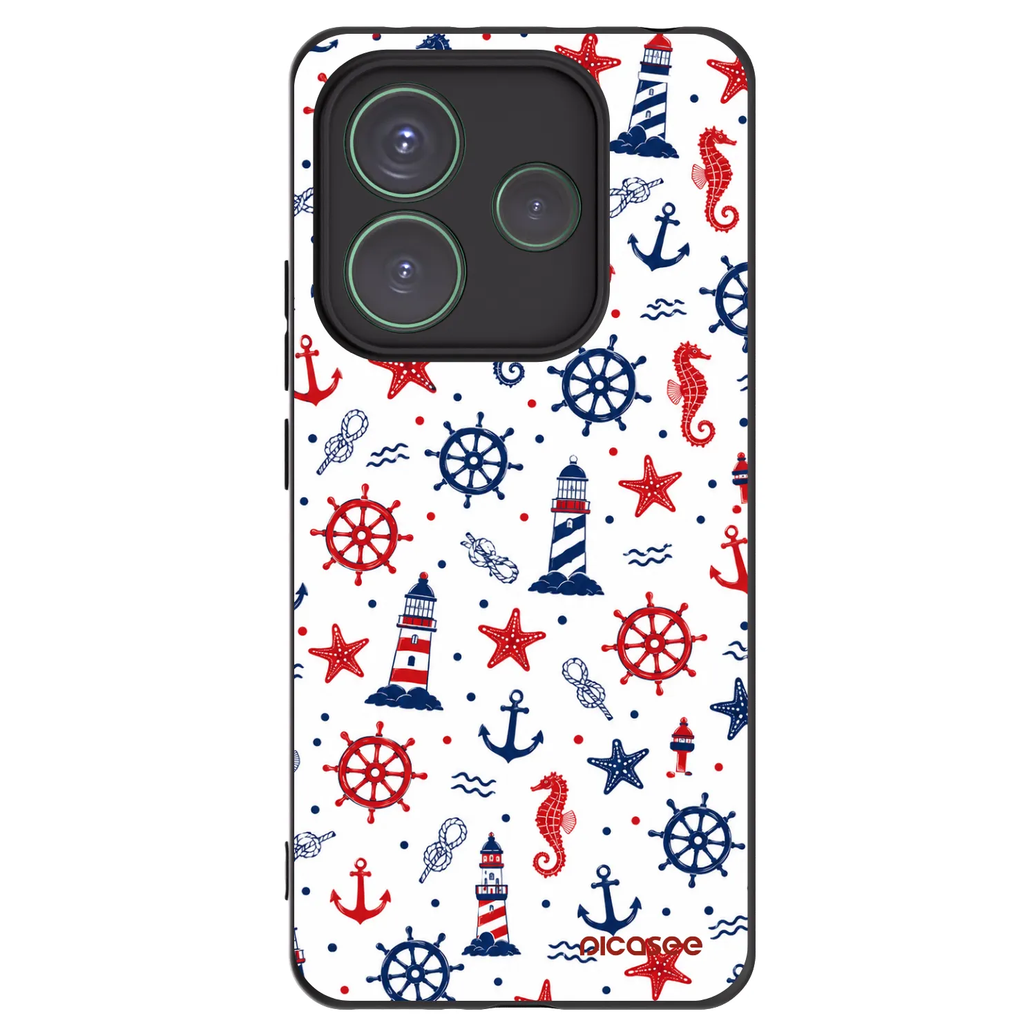 Picasee crna silikonska maskica za Xiaomi Redmi Note 14 5G - Sailor Vibes