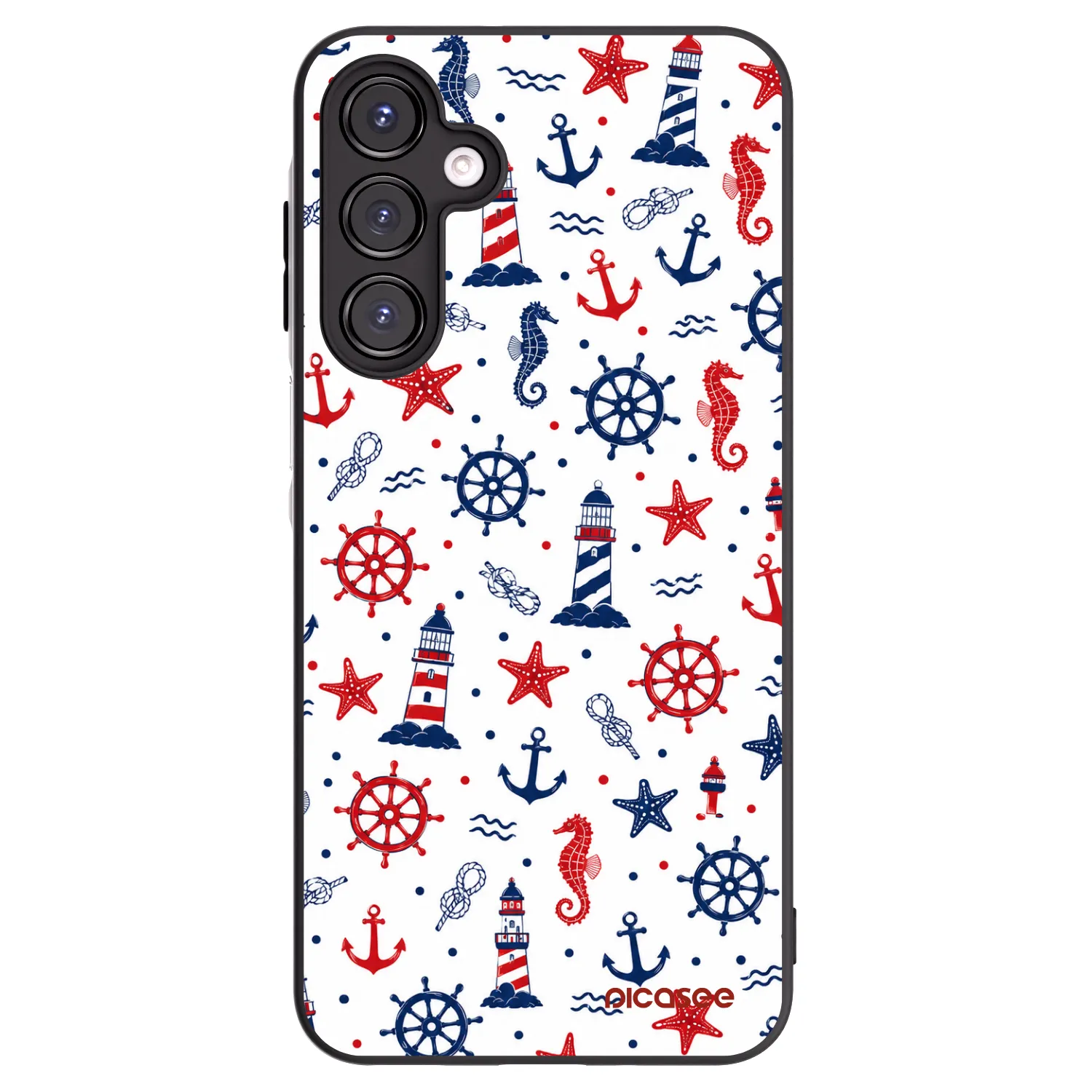 Picasee crna silikonska maskica za Samsung Galaxy A16 5G - Sailor Vibes