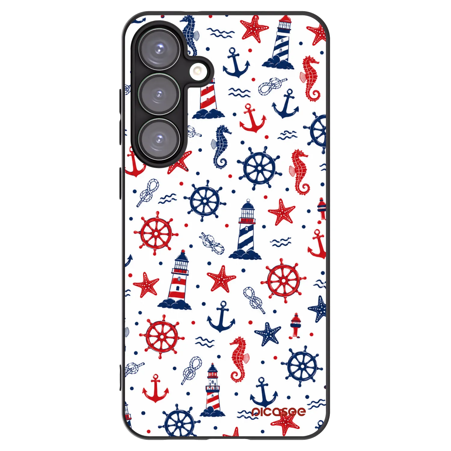 Picasee crna silikonska maskica za Samsung Galaxy S25+ 5G - Sailor Vibes