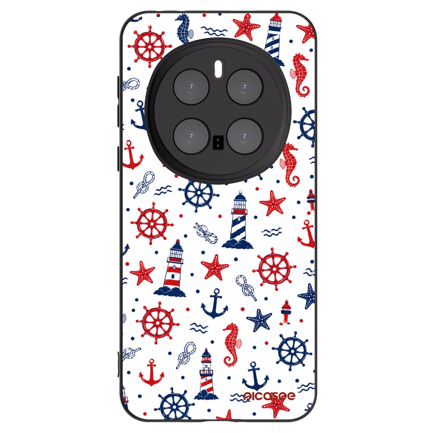 Picasee crna silikonska maskica za Honor Magic7 Pro 5G - Sailor Vibes