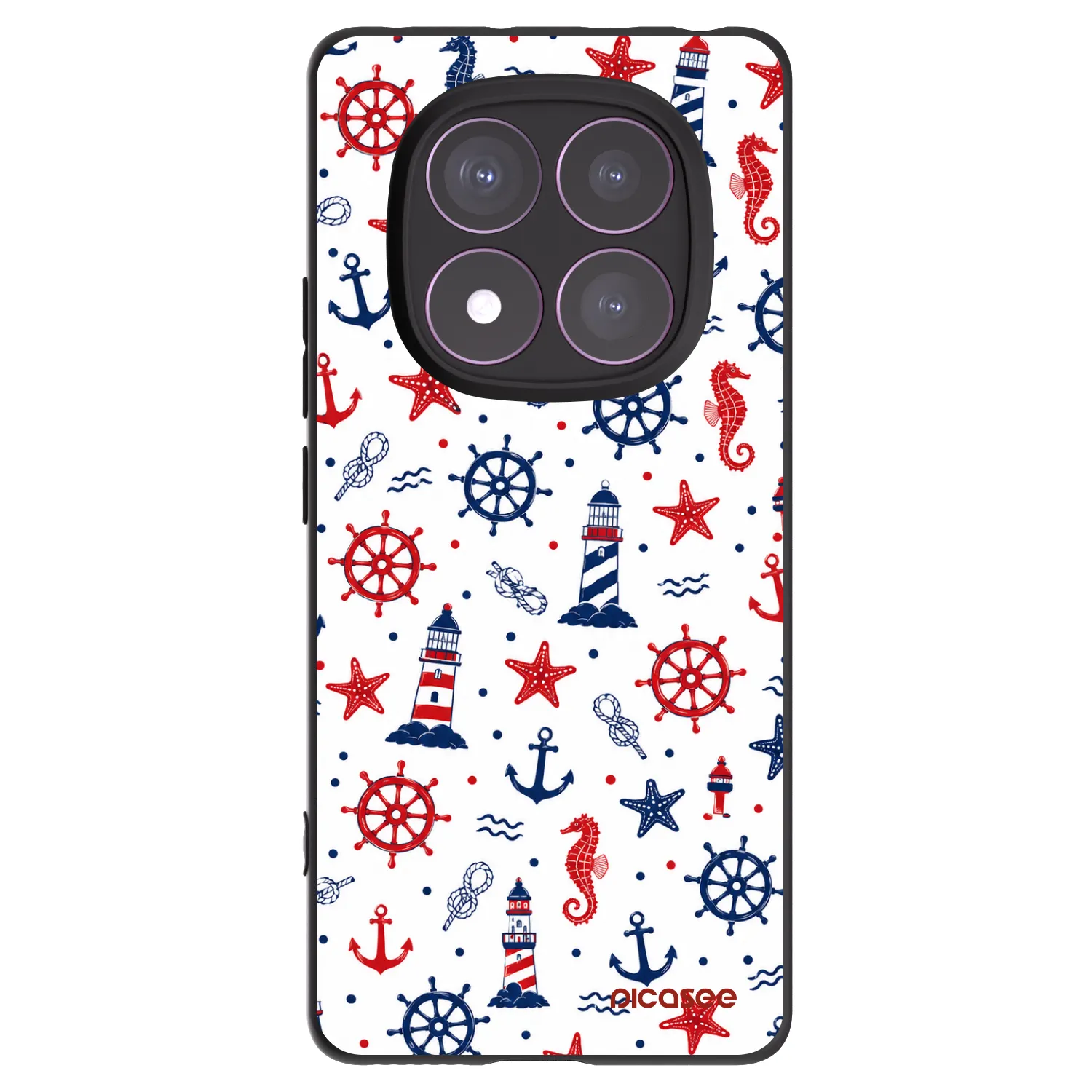 Picasee crna silikonska maskica za Xiaomi Redmi Note 14 Pro 4G - Sailor Vibes