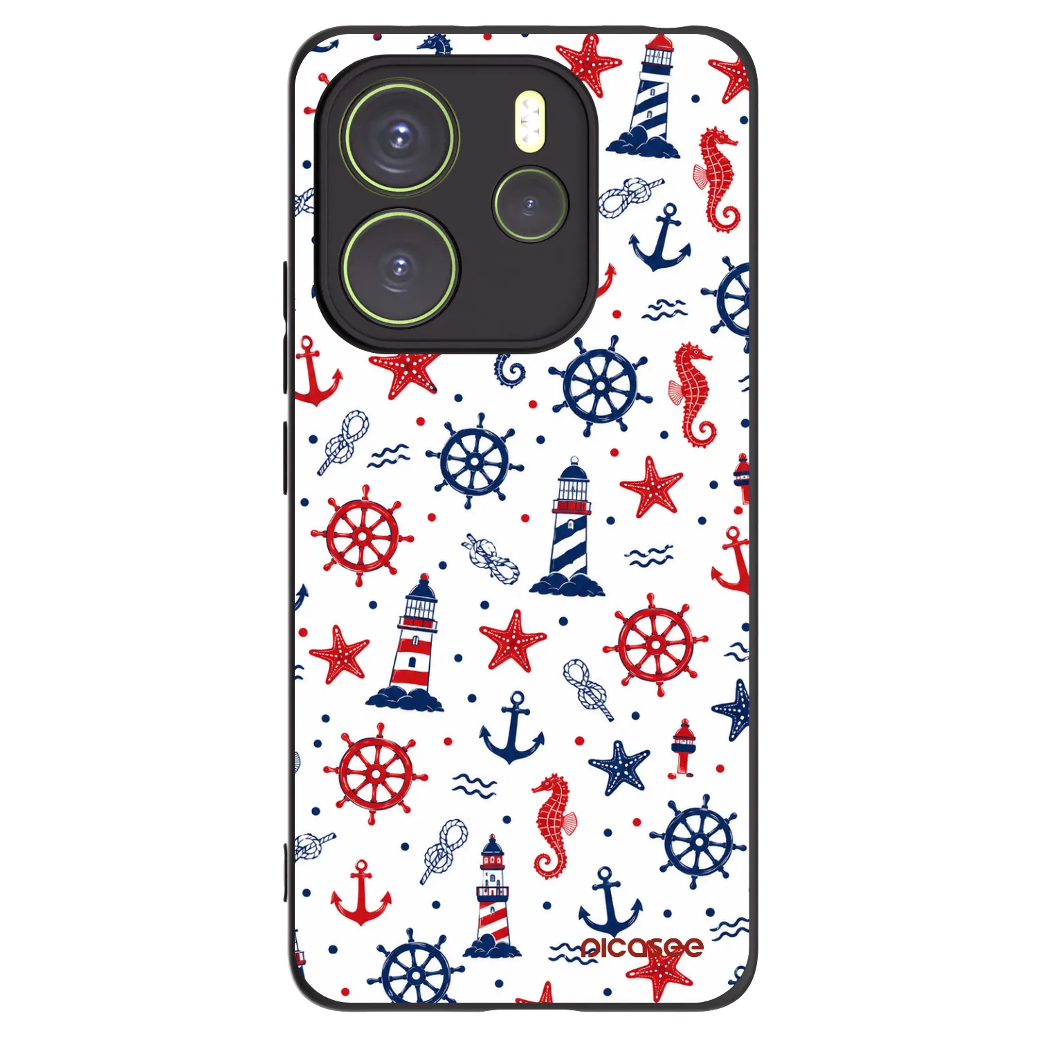 Picasee crna silikonska maskica za Xiaomi Redmi Note 14 4G - Sailor Vibes