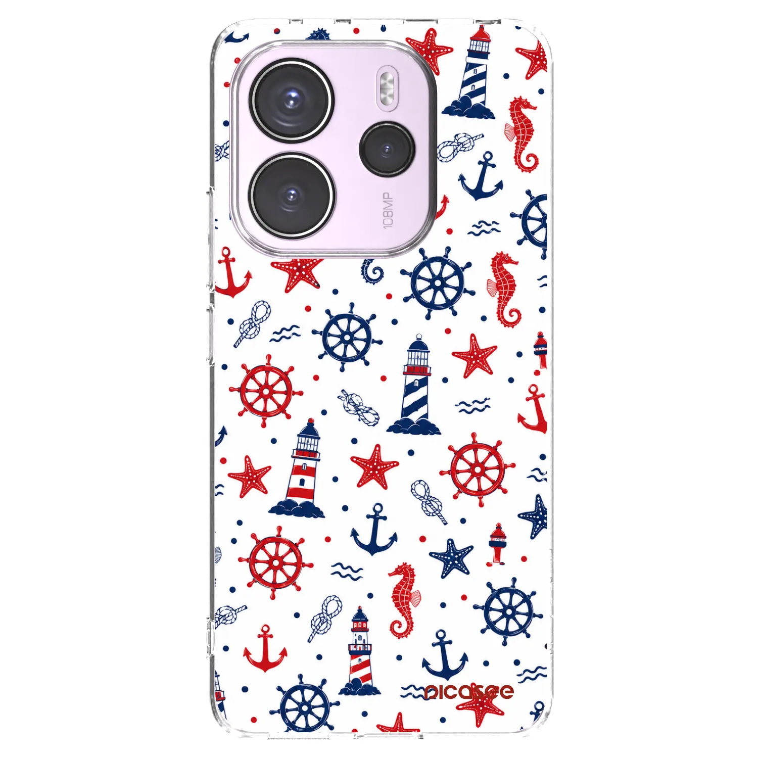 Picasee silikonska prozirna maskica za Xiaomi Redmi Note 14 4G - Sailor Vibes