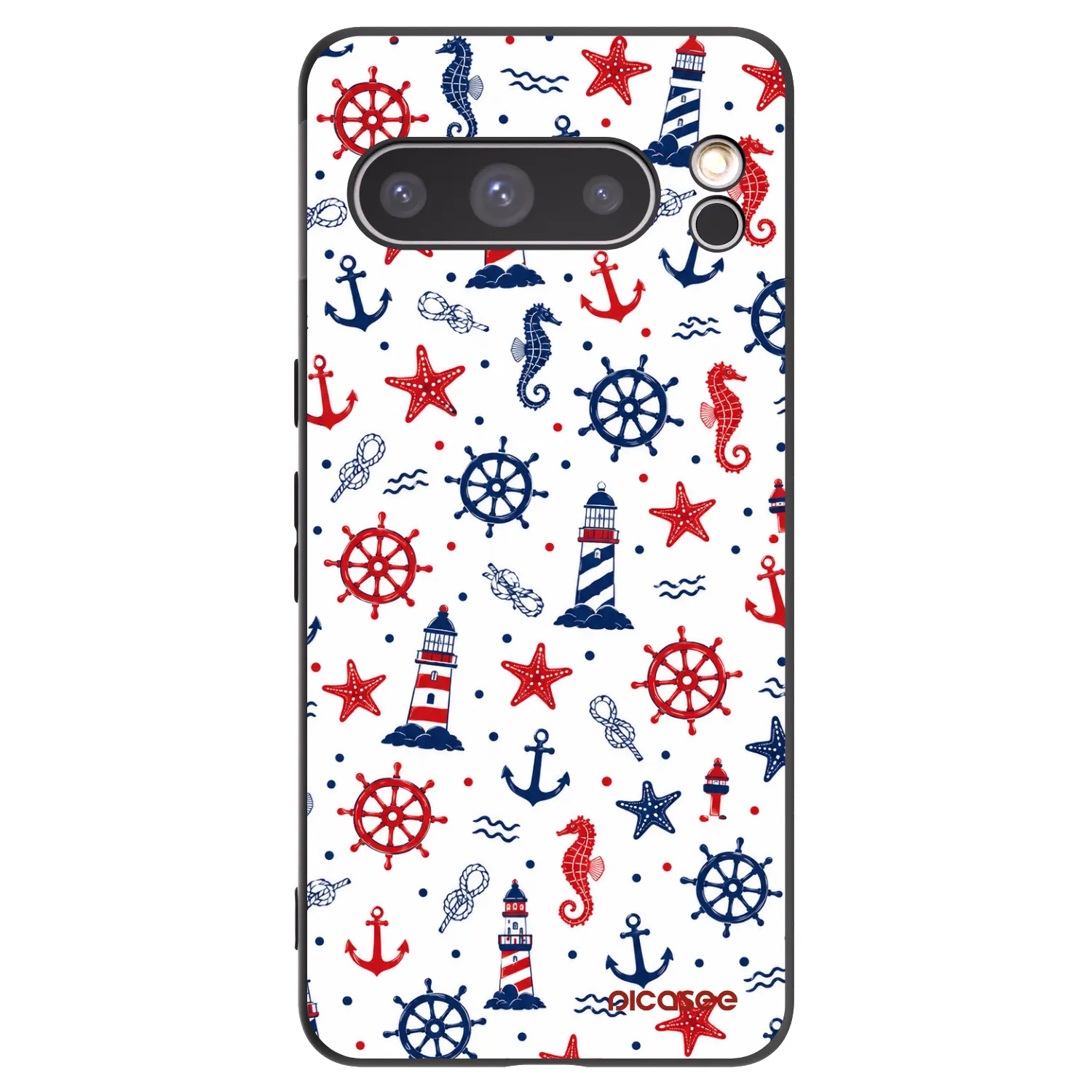 Picasee crna silikonska maskica za Google Pixel 8 Pro - Sailor Vibes