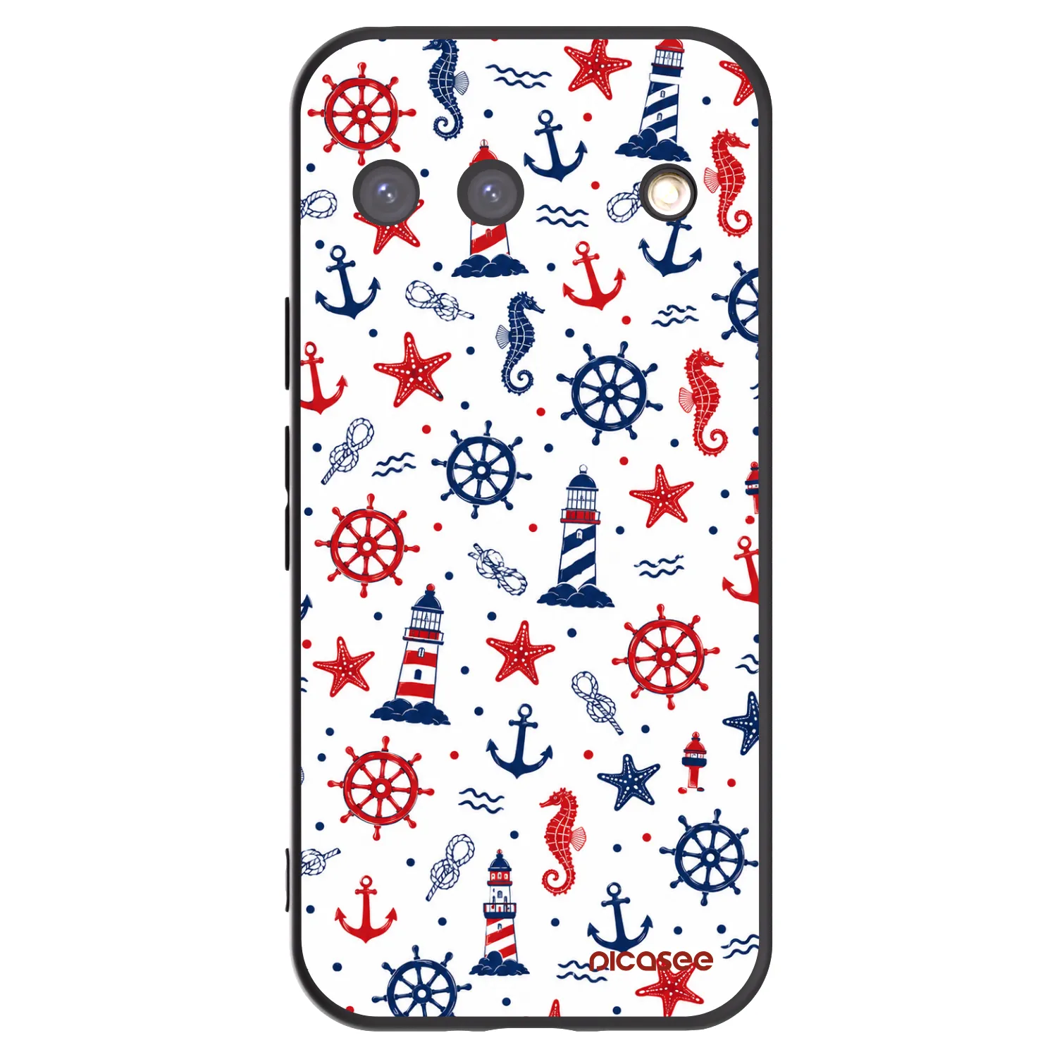Picasee crna silikonska maskica za Google Pixel 9 - Sailor Vibes