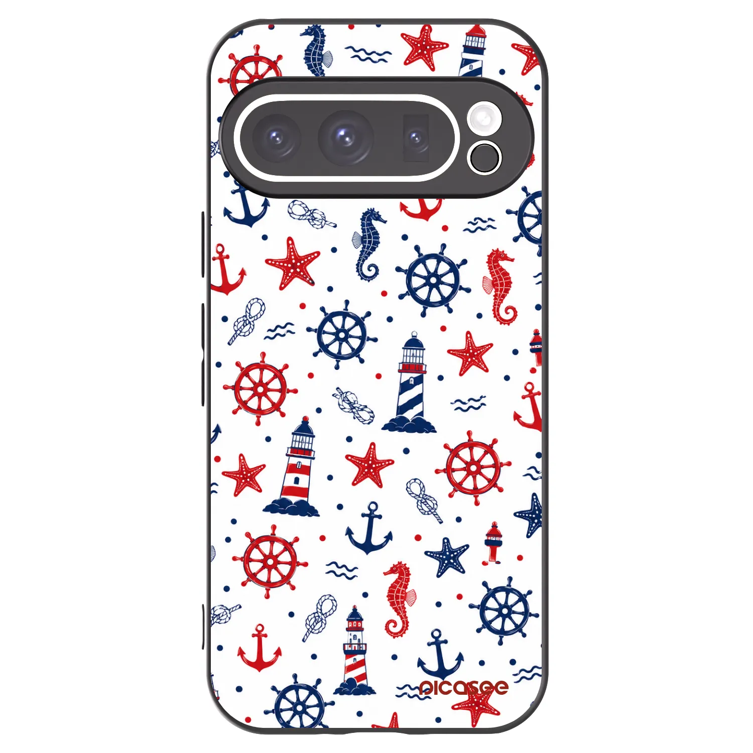 Picasee crna silikonska maskica za Google Pixel 9 Pro - Sailor Vibes