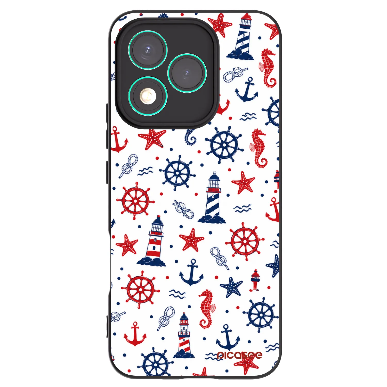 Picasee crna silikonska maskica za Honor 400 Lite 5G - Sailor Vibes