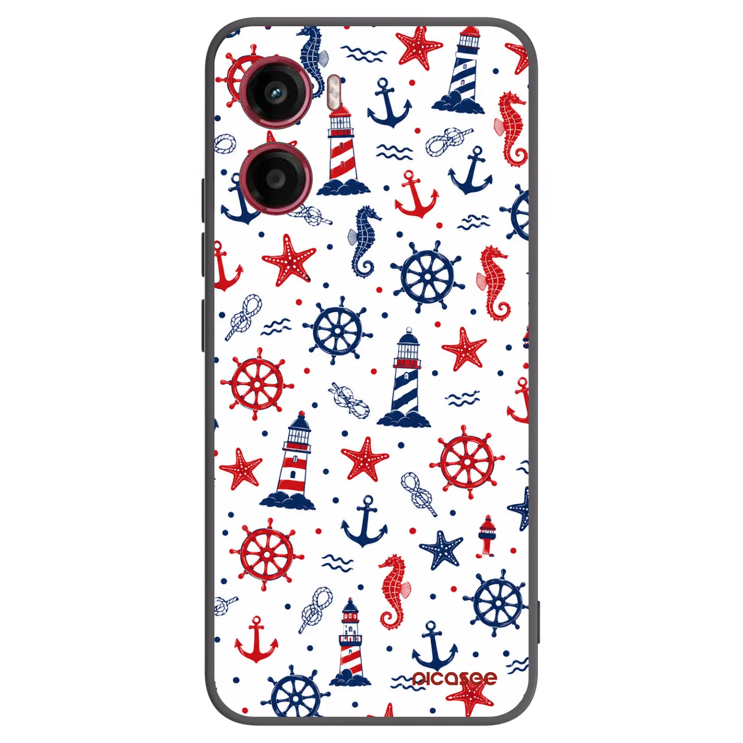 Picasee crna silikonska maskica za Motorola Moto G05 - Sailor Vibes