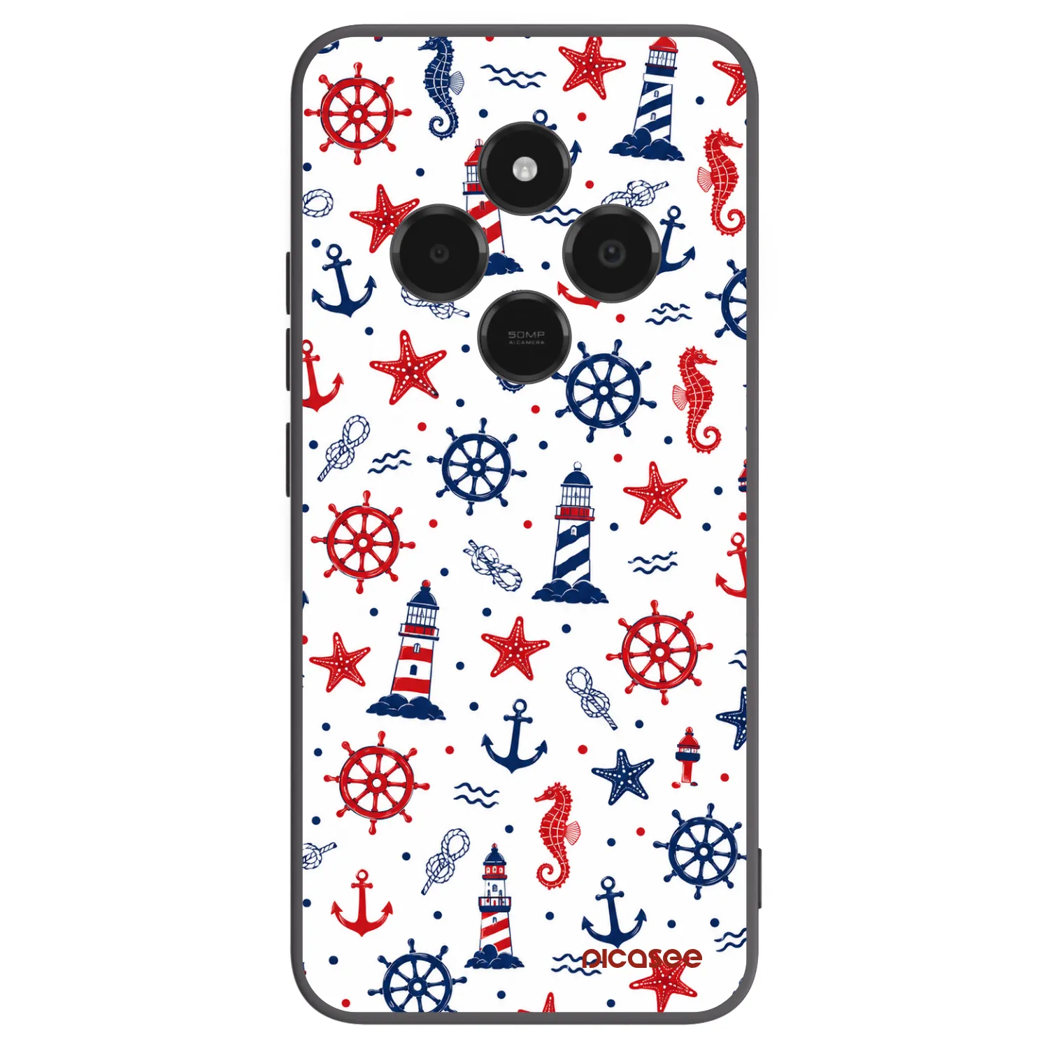 Picasee crna silikonska maskica za Xiaomi Poco C75 - Sailor Vibes