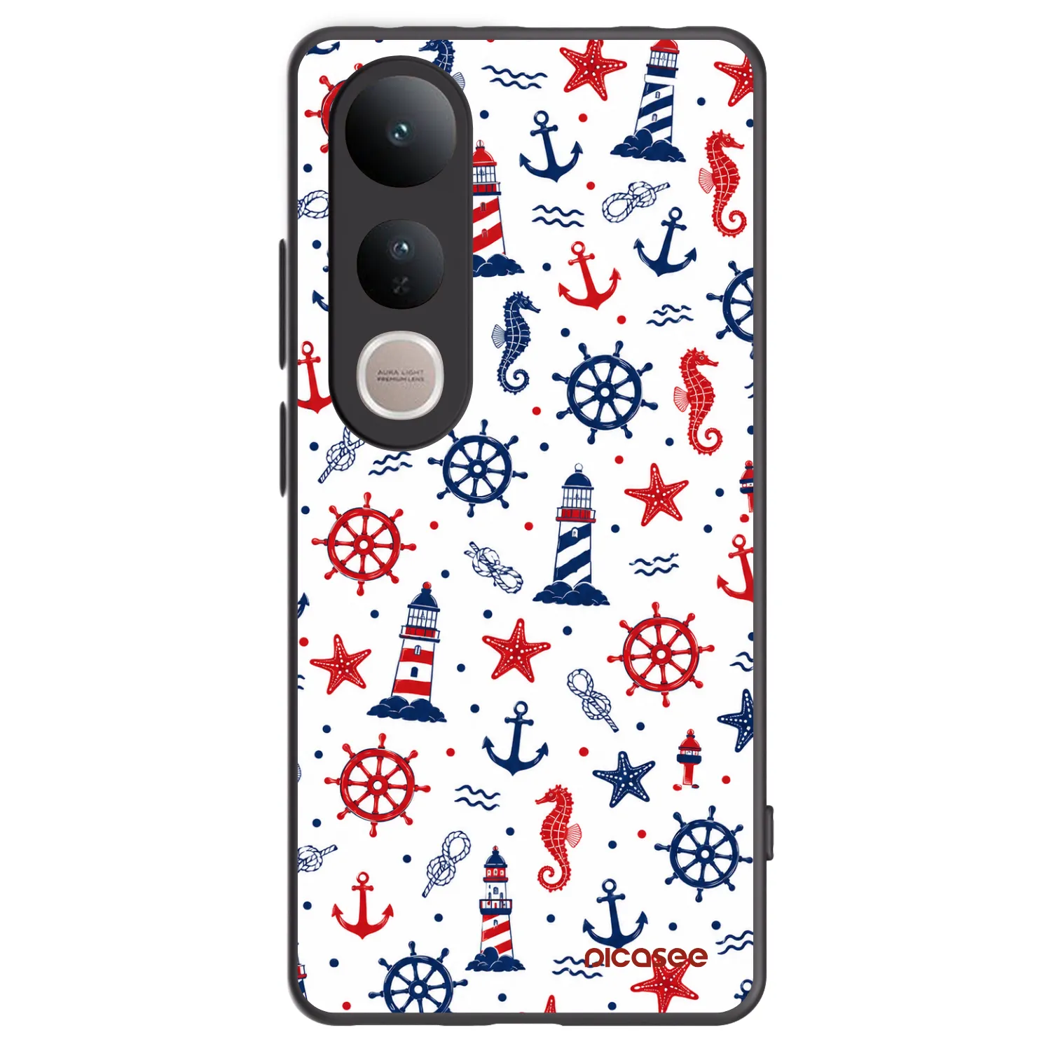 Picasee crna silikonska maskica za Vivo V50 Lite 5G - Sailor Vibes