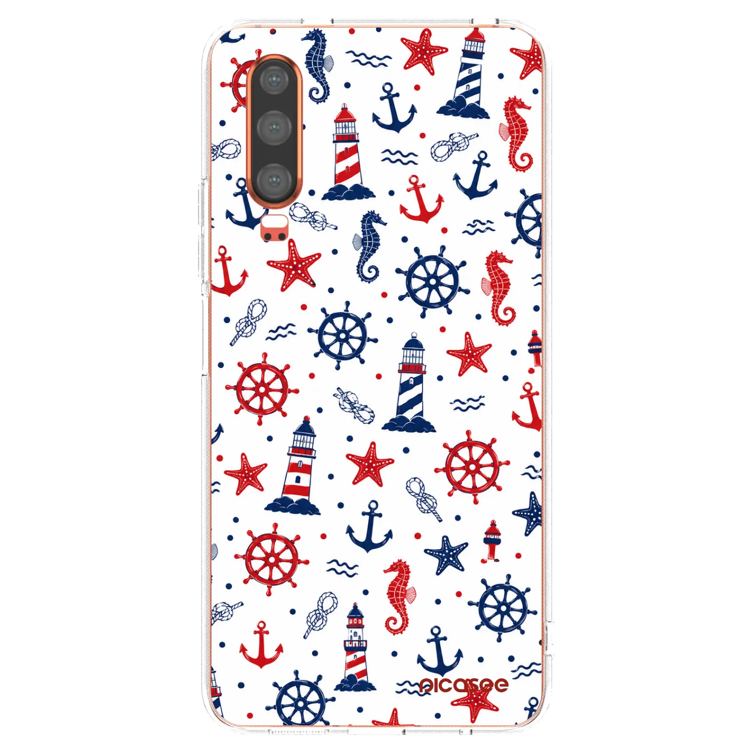 Picasee silikonska prozirna maskica za Huawei P30 - Sailor Vibes
