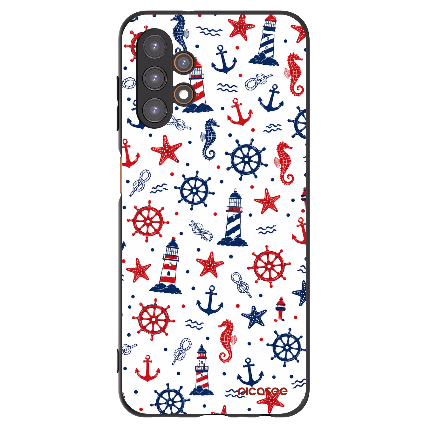 Picasee crna silikonska maskica za Samsung Galaxy A13 5G - Sailor Vibes