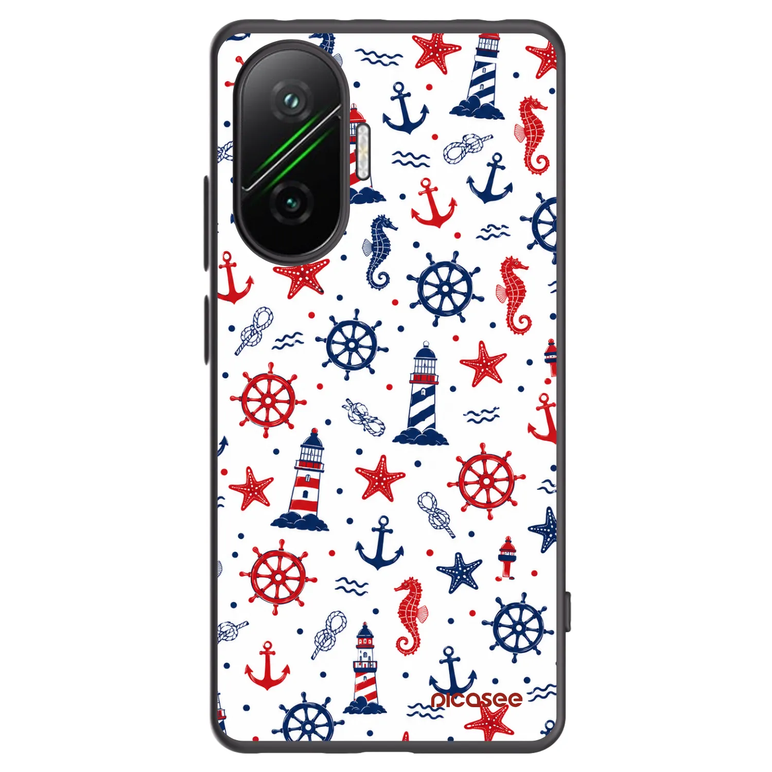 Picasee crna silikonska maskica za Xiaomi Poco F7 5G - Sailor Vibes