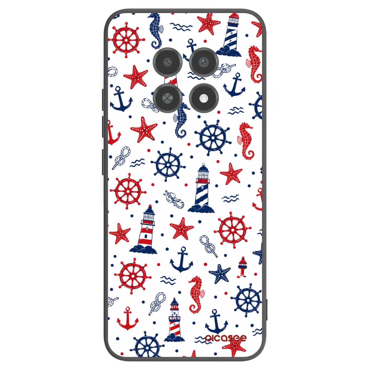 Picasee crna silikonska maskica za Realme 12X - Sailor Vibes